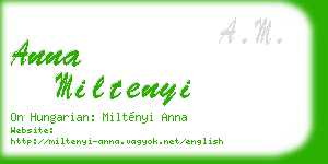 anna miltenyi business card