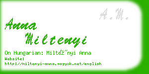 anna miltenyi business card